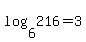 log%286%2C216%29+=+3