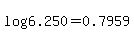 log%286.250%29=0.7959