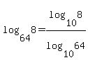 log%2864%2C8%29+=+log%2810%2C8%29%2Flog%2810%2C64%29