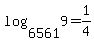 log%286561%2C9%29+=+1%2F4