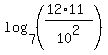 log%287%2C%28%2812%2A11%29%2F10%5E2%29%29