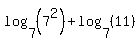 log%287%2C%287%5E2%29%29%2Blog%287%2C%2811%29%29