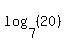 log%287%2C+%2820%29%29