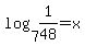 log%287%2C1%2F48%29+=+x