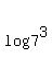 log%287%5E3%29