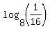 log%288%2C%281%2F16%29%29