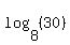 log%288%2C%2830%29%29