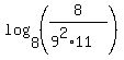 log%288%2C%288%2F%289%5E2%2A11%29%29%29