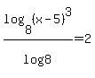 log%288%2C%28x-5%29%5E3%29%2Flog%288%29=2