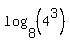 log%288%2C+%284%5E3%29%29