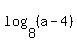 log%288%2C+%28a-4%29%29