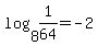 log%288%2C+1%2F64%29+=+-2