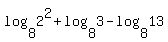 log%288%2C+2%5E2%29%2Blog%288%2C3%29-log%288%2C13%29
