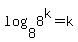 log%288%2C+8%5Ek%29+=+k