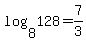 log%288%2C128%29=7%2F3