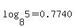log%288%2C5%29+=+0.7740
