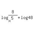 log%288%2F%28x%5E5%29%29+%2B+log%2848%29