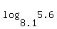 log%288.1%2C5.6%29