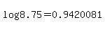 log%288.75%29=0.9420081
