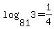 log%2881%2C3%29+=+1%2F4
