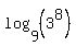 log%289%2C%283%5E8%29%29