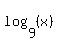 log%289%2C%28x%29%29