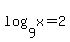 log%289%2C+x%29=2
