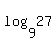 log%289%2C27%29