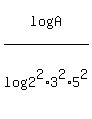 log%28A%29%2Flog%282%5E2%2A3%5E2%2A5%5E2%29