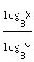 log%28B%2CX%29%2Flog%28B%2CY%29