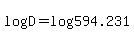 log%28D%29=log%28594.231%29