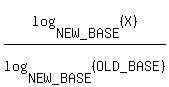 log%28NEW_BASE%2C%28X%29%29%2Flog%28NEW_BASE%2C%28OLD_BASE%29%29