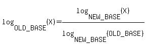 log%28OLD_BASE%2C%28X%29%29=log%28NEW_BASE%2C%28X%29%29%2Flog%28NEW_BASE%2C%28OLD_BASE%29%29