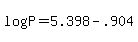 log%28P%29+=+5.398+-+.904