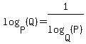 log%28P%2C%28Q%29%29=1%2Flog%28Q%2C%28P%29%29