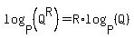 log%28P%2C%28Q%5ER%29%29=R%2Alog%28P%2C%28Q%29%29
