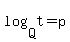 log%28Q%2Ct%29+=+p