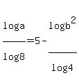 log%28a%29%2Flog%288%29=5-log%28b%5E2%29%2Flog%284%29