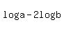 log%28a%29-2log%28b%29