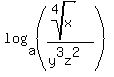 log%28a%2C%28%28root%284%2Cx%29%29%2F%28y%5E3z%5E2%29%29%29