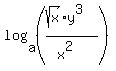 log%28a%2C%28%28sqrt%28x%29%2Ay%5E3%29%2F%28x%5E2%29%29%29