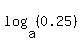 log%28a%2C%280.25%29%29