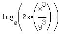 log%28a%2C%282x%2A%28x%5E3%2Fy%5E3%29%29%29