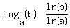 log%28a%2C%28b%29%29=ln%28b%29%2Fln%28a%29
