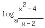 log%28a%2C%28x%5E2-4%29%2F%28x-2%29%29