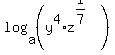 log%28a%2C%28y%5E4%2Az%5E%281%2F7%29%29%29