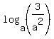 log%28a%2C+%283%2Fa%5E2%29%29