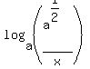 log%28a%2C+%28a%5E%281%2F2%29%2Fx%29%29