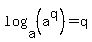 log%28a%2C+%28a%5Eq%29%29+=+q