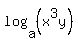 log%28a%2C+%28x%5E3y%29%29